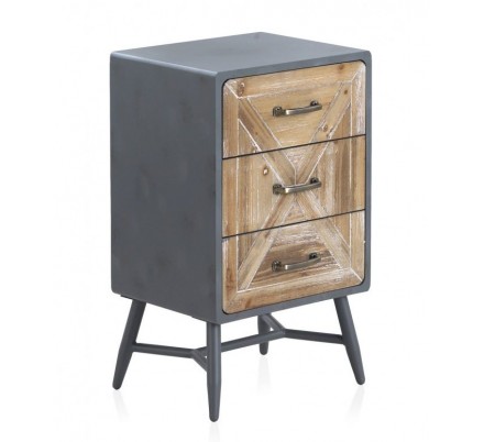 MESITA 3 CAJONES  MADERA DE ABETO MODELO BUDAPES  40X35X67