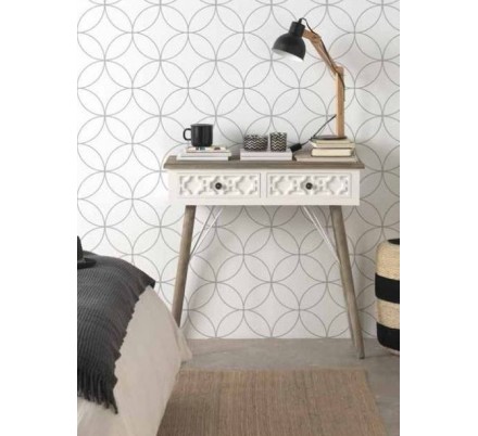 MESITA 3 CAJONES  MADERA DE ABETO MODELO BUDAPES  40X35X67
