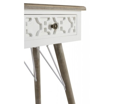 MESITA 3 CAJONES  MADERA DE ABETO MODELO BUDAPES  40X35X67
