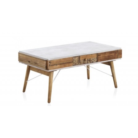 MESITA 3 CAJONES  MADERA DE ABETO MODELO BUDAPES  40X35X67