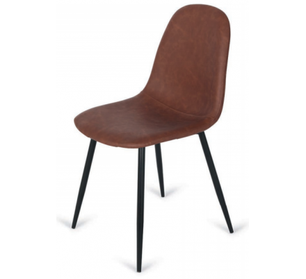 Silla Diseño Tulip Tapizada Modelo Cora Vinta