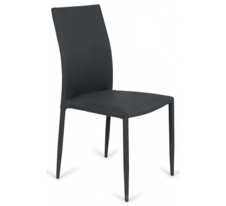 Silla Comedor Tapizada Vigo Gris Oscuro