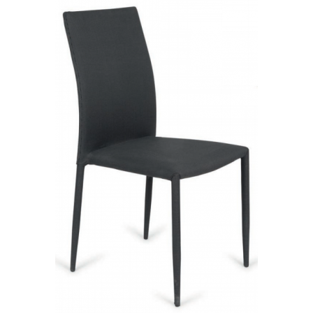 Silla Comedor Tapizada Vigo Gris Oscuro