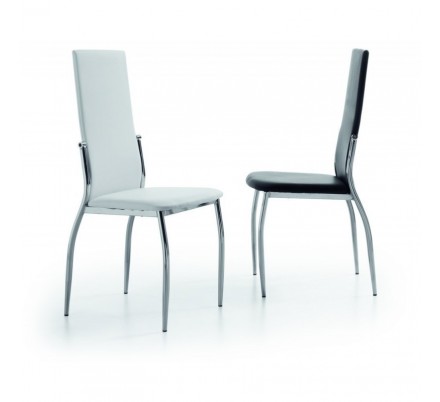 Silla Comedor Segovia color blanco gris negro chocolate estilo moderno economica barata