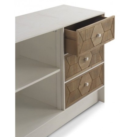 COMODA 1 PUERTA Y 3 CAJONES MADERA DE FRESNO MODELO BEEN 105X40X80