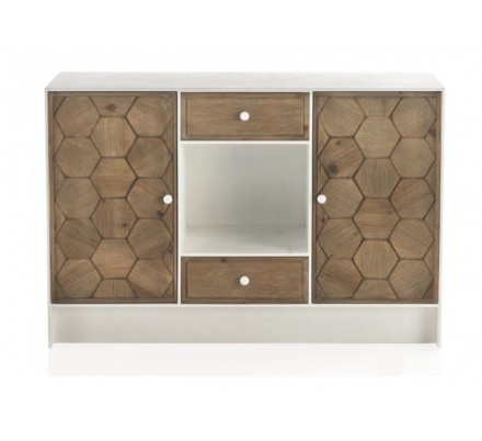 COMODA 1 PUERTA Y 3 CAJONES MADERA DE FRESNO MODELO BEEN 105X40X80