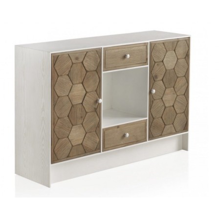 COMODA 1 PUERTA Y 3 CAJONES MADERA DE FRESNO MODELO BEEN 105X40X80