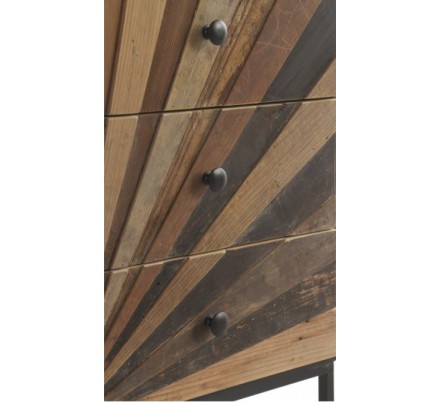 APARADOR 3 PUERTAS 3 CAJONES MODELO DISSET MADERA DE ACACIA 160x105