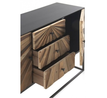 APARADOR 3 PUERTAS 3 CAJONES MODELO DISSET MADERA DE ACACIA 160x105