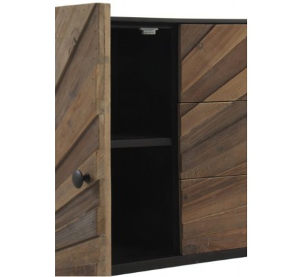 APARADOR 3 PUERTAS 3 CAJONES MODELO DISSET MADERA DE ACACIA 160x105
