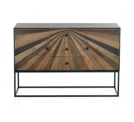 APARADOR 3 PUERTAS 3 CAJONES MODELO DISSET MADERA DE ACACIA 160x105