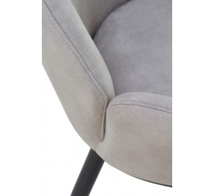 SILLÓN GIRATORIO TAPIZADO MODELO MAURO PATAS METALICAS TERCIOPELO AZUL