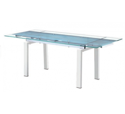 Mesa Salón/Comedor Extensible Girona - Color Blanco - 140/200x76