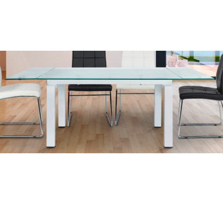 Mesa Salón/Comedor Extensible Girona - Color Blanco - 140/200x76