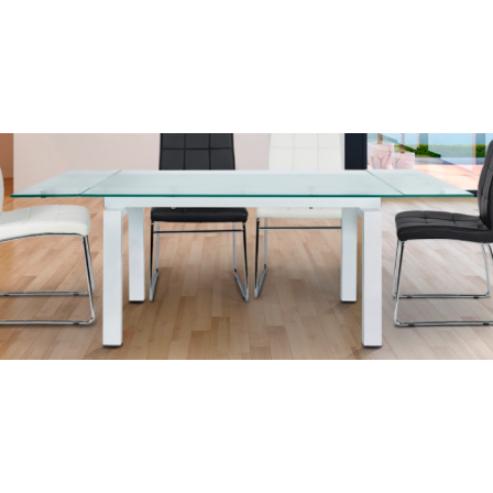 Mesa Salón/Comedor Extensible Girona - Color Blanco - 140/200x76