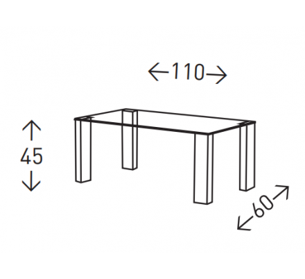 MESA DE CENTRO VALL ROBLE 110X45