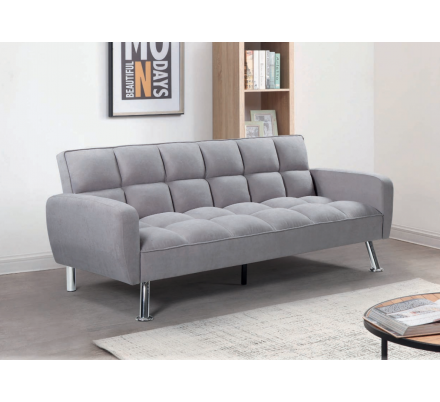 SOFÁ CAMA ROMEO BRAZOS GRIS CLARO