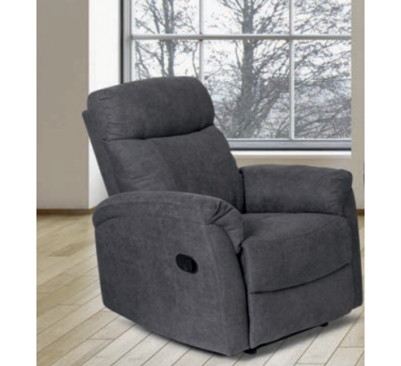 SILLON RELAX  VALENTINO 1 PLAZA COLOR GRIS
