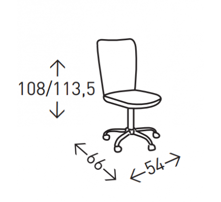SILLA OFICINA ERGONÓMICA MODELO TARA ALTA BLANCO