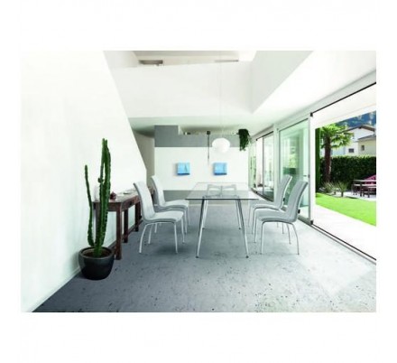 Mesa de Oficina Bugatti Cristal - Varias Medidas