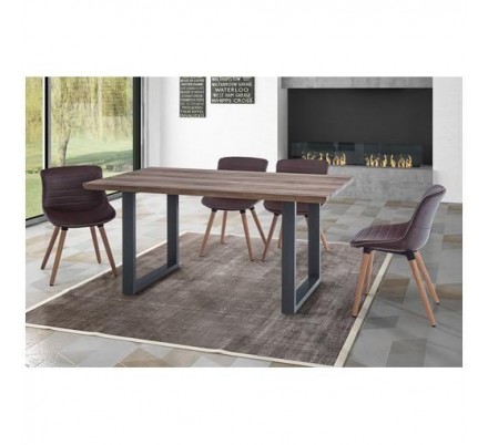 MESA DE COMEDOR DUBAN MDF-ACERO VARIAS MEDIDAS