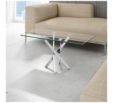 Mesa Centro Acero Inoxidable Pulido Modelo Tuto 120x60