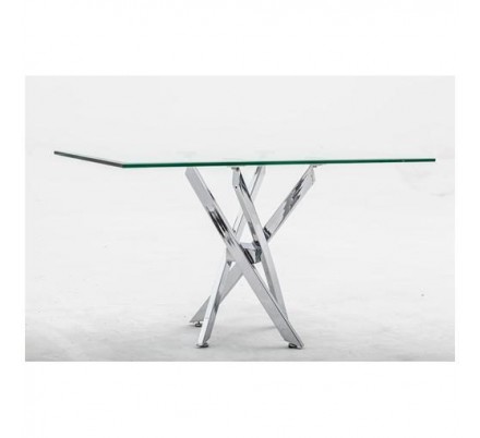 Mesa Centro Acero Inoxidable Pulido Modelo Tuto 120x60