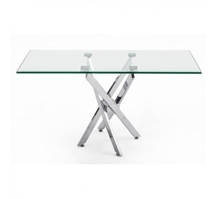Mesa Centro Acero Inoxidable Pulido Modelo Tuto 120x60