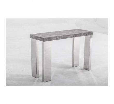 CONSOLA DURAN MDF-ACERO INOXIDABLE 110X75 GRIS CERÁMICO