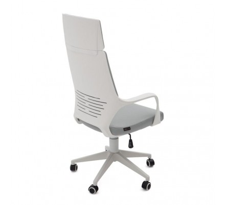 SILLA OFICINA MODELO RON TAPIZADO GRIS CLARO