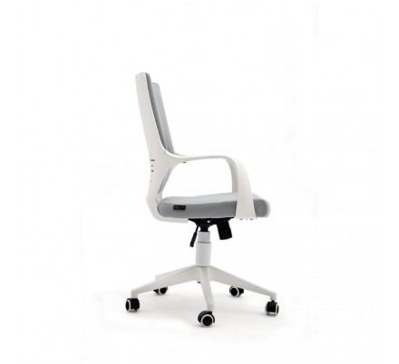 SILLA OFICINA MODELO RON TAPIZADO GRIS CLARO