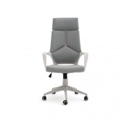 SILLA OFICINA MODELO RON TAPIZADO GRIS CLARO
