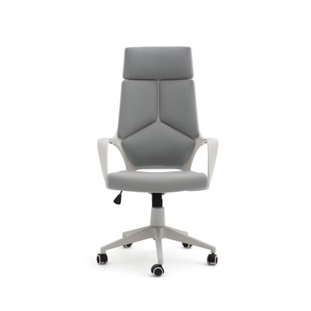 SILLA OFICINA MODELO RON TAPIZADO GRIS CLARO