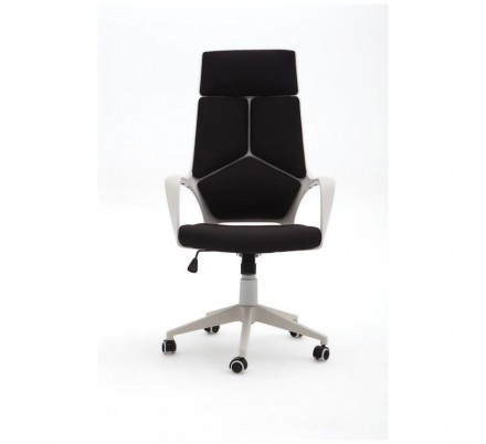 SILLA OFICINA MODELO RON TAPIZADO NEGRO