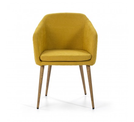SILLA COMEDOR MODELO 511 TELA AMARILLO