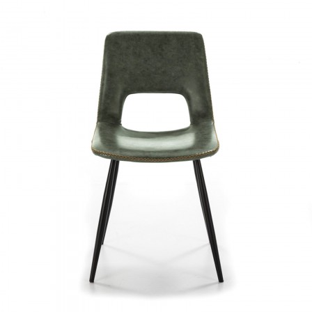 SILLA COMEDOR MODELO 120 POLIPIEL VERDE