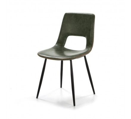 SILLA COMEDOR MODELO 120 POLIPIEL VERDE