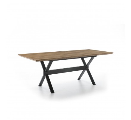 MESA COMEDOR EXTENSIBLE 109 MADERA CHAPADA 140(180)x90