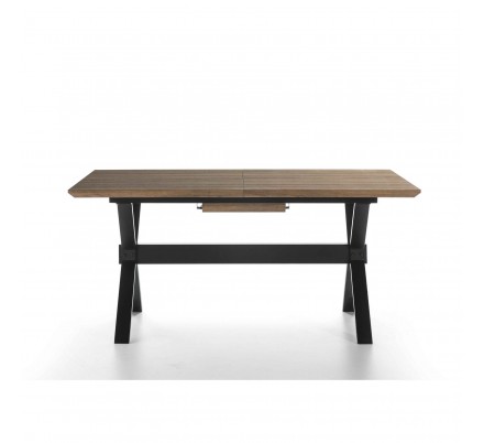 MESA COMEDOR EXTENSIBLE 109 MADERA CHAPADA 140(180)x90