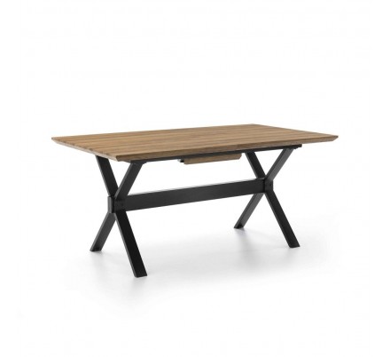 MESA COMEDOR EXTENSIBLE 109 MADERA CHAPADA 140(180)x90