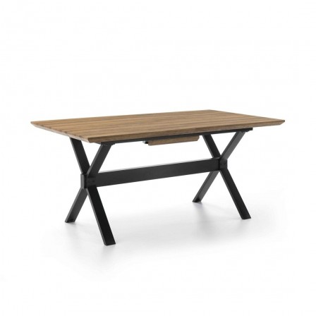 MESA COMEDOR EXTENSIBLE 109 MADERA CHAPADA 160(200)x90