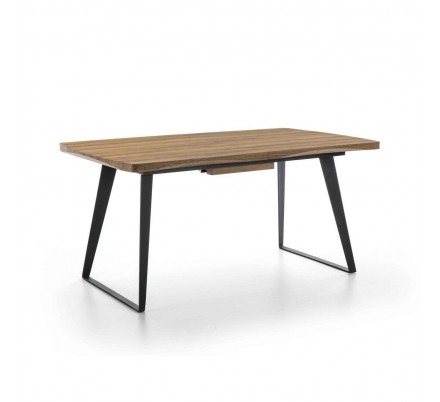 MESA COMEDOR EXTENSIBLE 110 MADERA CHAPADA 140(180)x90
