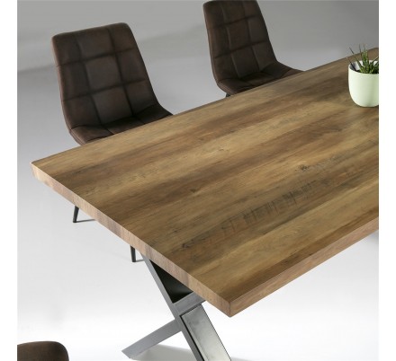 MESA COMEDOR MODELO 51 MADERA CHAPADA 160X90