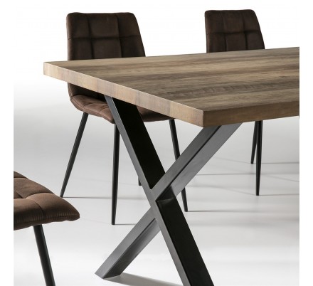 MESA COMEDOR MODELO 51 MADERA CHAPADA 160X90
