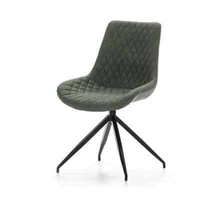 Silla Comedor Giratoria Ecopiel Marrón