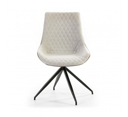 Silla Comedor Giratoria Ecopiel Marrón