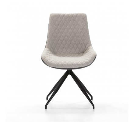 Silla Comedor Giratoria Ecopiel Marrón