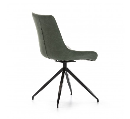 Silla Comedor Giratoria Ecopiel Marrón