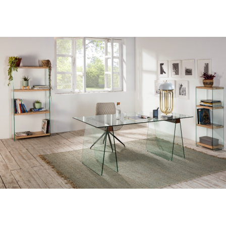 ESTANTERÍA SIDNEY SH-165 CRISTAL COLOR ROBLE