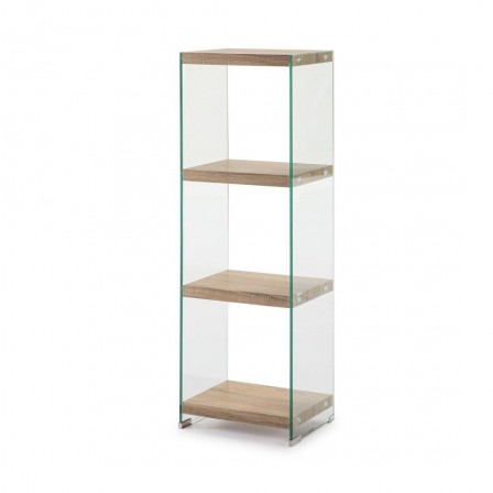 ESTANTERÍA SIDNEY SH-125 CRISTAL COLOR ROBLE